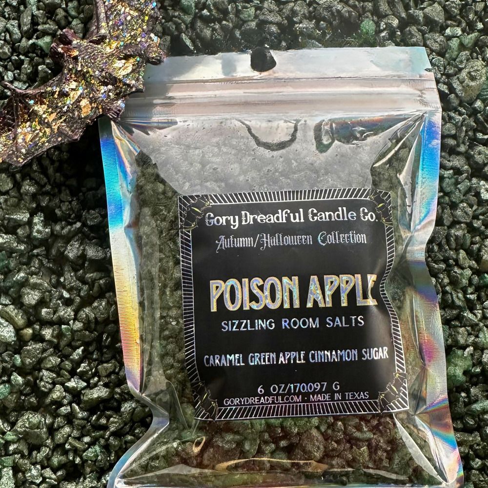 Poison Apple Sizzling Room Salt Crystal Potpourri: Caramel Green Apple Cinnamon